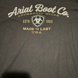 Ariat Black Long Sleeve T-Shirt with White Logo
